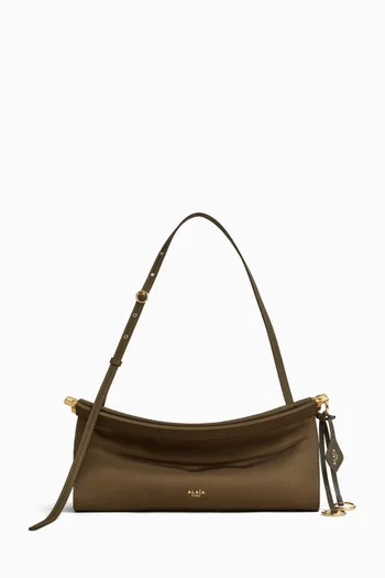 Medium Le Click East West Shoulder Bag in Nylon