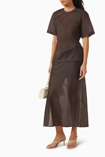 Sheer Skirt in Lyocell Blend