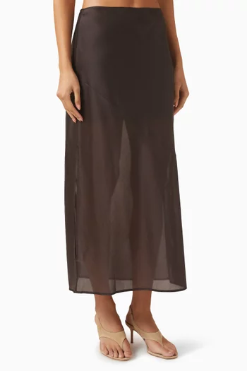 Sheer Skirt in Lyocell Blend