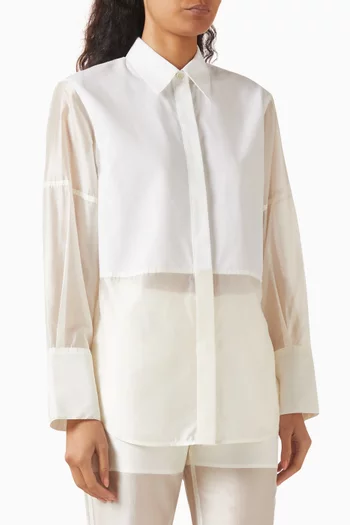 Combo Shirt in Lyocell Blend