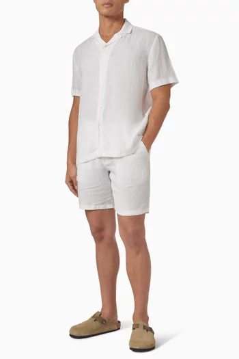 Edmund Jogger Shorts in Linen