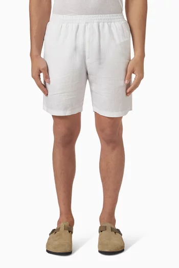 Edmund Jogger Shorts in Linen