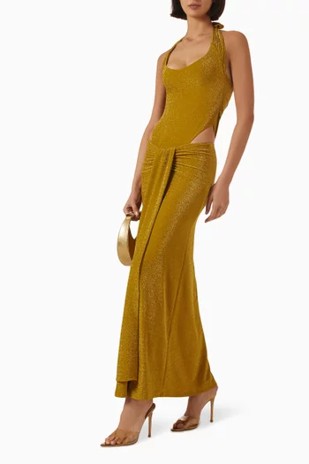 Dottie Draped-waist Skirt