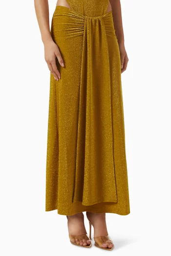 Dottie Draped-waist Skirt