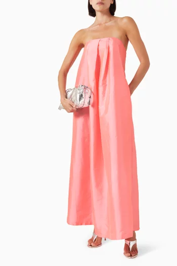 V-neck Maxi Dress in Cotton