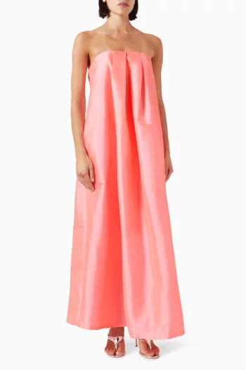 V-neck Maxi Dress in Cotton