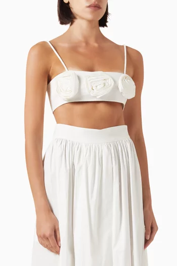 Flower Applique Bralette Top