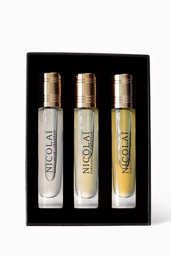 3 x 15ml Intense Eau de Parfum - Patchouli Intense, Poudre de Musc Intense, Baikal Leather