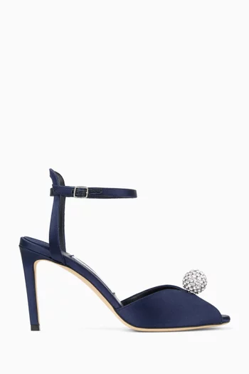 صندل سكورا مزين بالكريستال بكعب 85 مم ستان