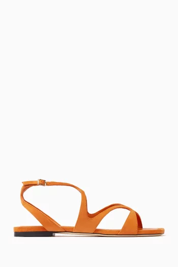 Ayla Flat Sandals in Suede