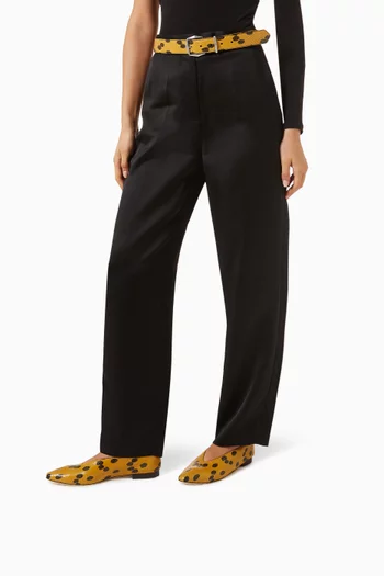 Margot Flats in Printed Leather