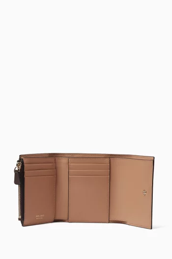 Marinda Compact Wallet in Calf Leather