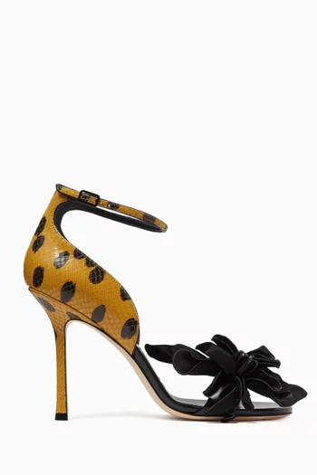 Coko 100 Sandals in Printed Leather