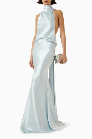 The Cameron Dress in Satiin