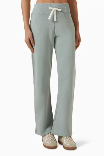 Rib-waist Sweatpants in Organic Cotton