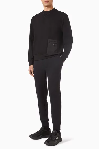 Logo Sweatshirt in Technical-fabric