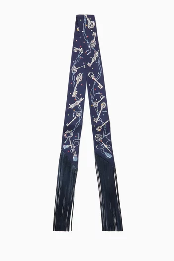 Unused Fringe Twilly in Silk