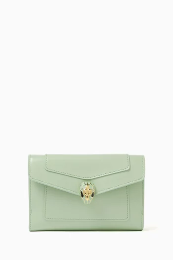 Serpenti Forever Pochette in Leather