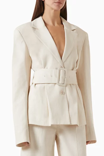 Suiting Blazer in Linen Blend
