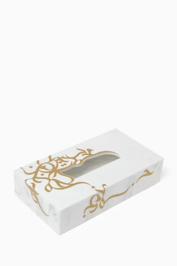Calligraffiti Tissue Box in Acrylic