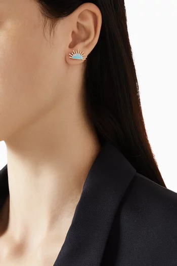 Sunset Crush Earrings in 18kt Gold