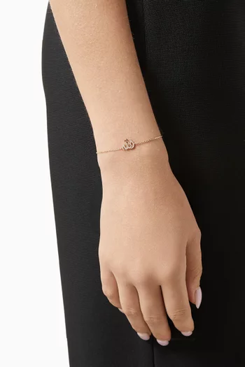 Allah Diamond Bracelet in 18kt Gold