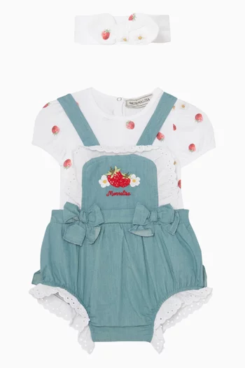 Embroidered Babygrow Set