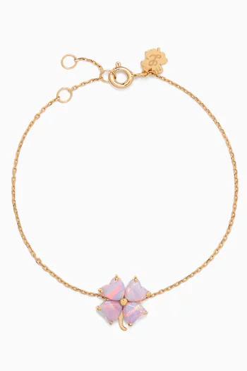 Oh Clover Bracelet in 18kt Gold
