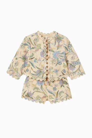 Indra Kids Quilted Short in Cotton