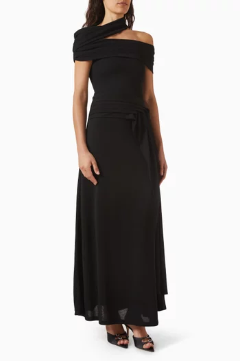 Asymmetric Pleated Dress