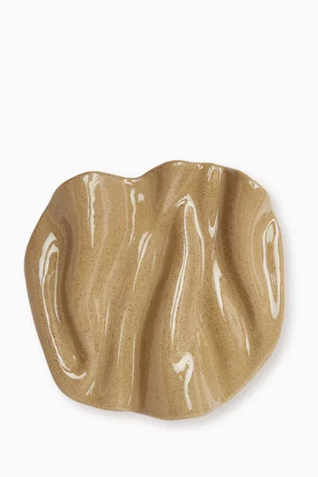 Unda Tray in Glazed Ceramic