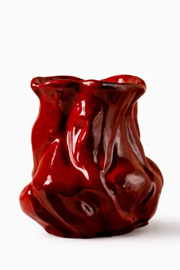 Nebula Vase in Glazed Ceramic