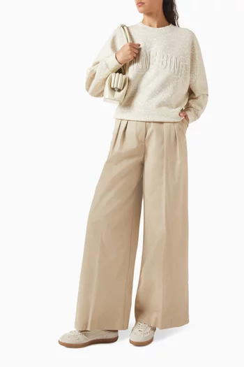Miles Oversized Sweatshirt in Cotton-fleece