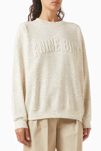 Miles Oversized Sweatshirt in Cotton-fleece
