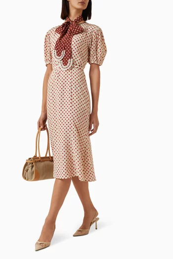 Polka-dot Dress in Silk