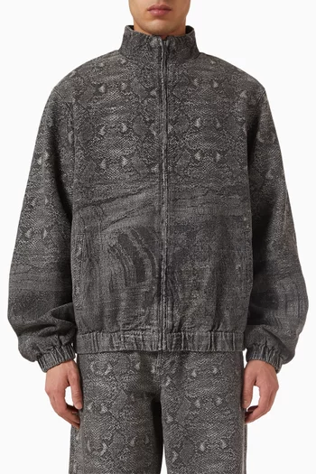 Snake Track Jacket in Denim