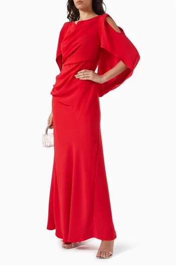 Lace-back Maxi Dress