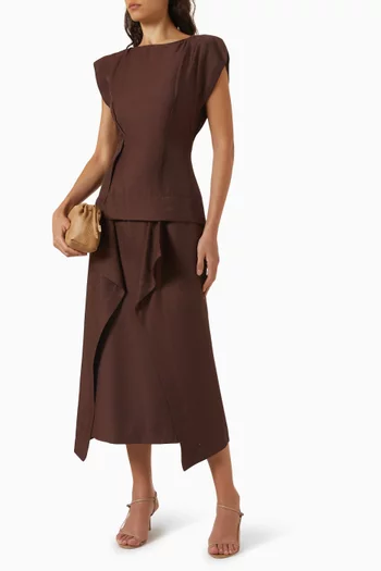Structured Midi Dress