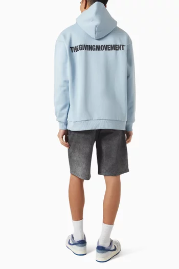 Oversized Hoodie in Cotton Fleece