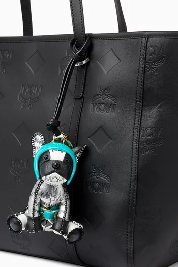 Aren French Bulldog Charm in Leather
