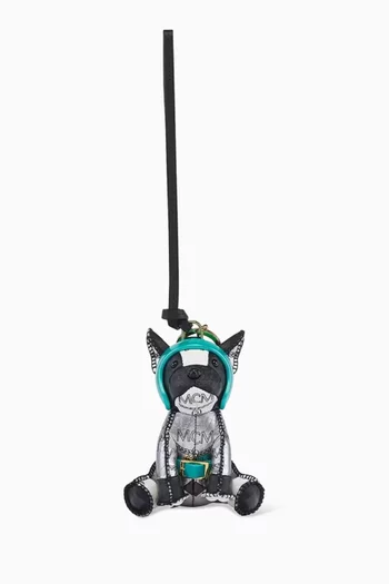 Aren French Bulldog Charm in Leather