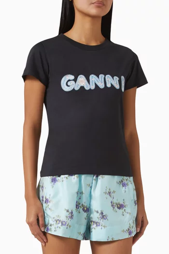 Logo Baby-fit T-shirt in Cotton-jersey