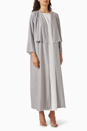 طقم عباية كريب، 3 قطع