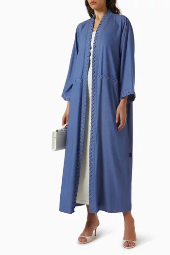عباية مطرزة كريب