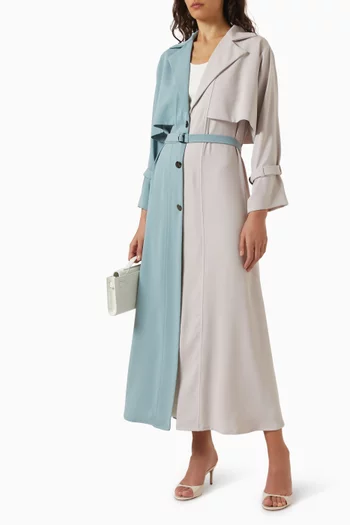 Coat-style Abaya in Crepe