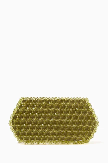 Small Lizzie Bead-embellished Clutch