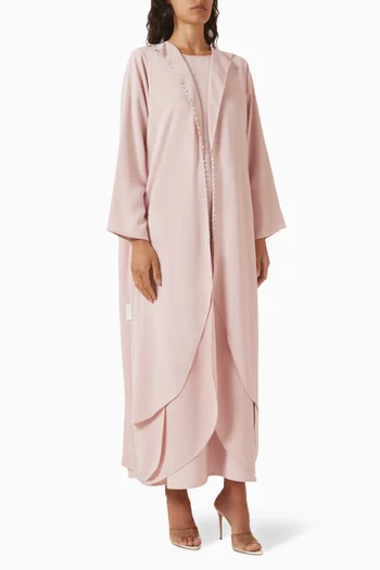 Tulip Hem Abaya in Crepe