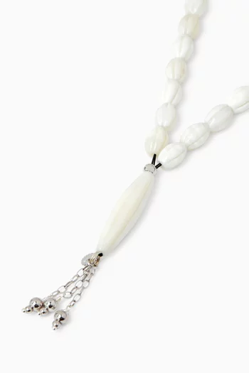 Worry Beads in Scalloped Shell