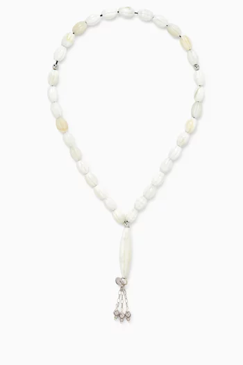 Worry Beads in Scalloped Shell