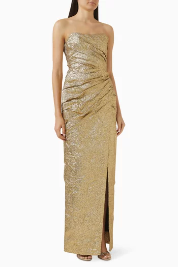 Ruched Strapless Dress